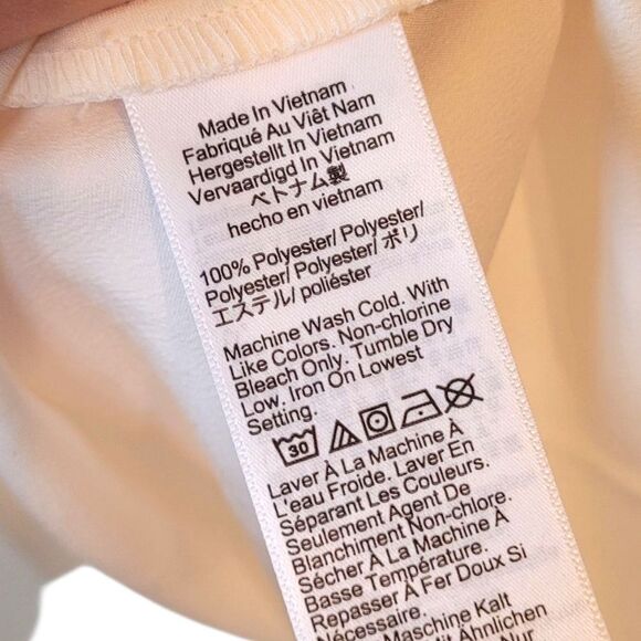 J. Crew Women's Cream Satin Ruffle Sleeve Blouse Size S NWT - Picture 6 of 7